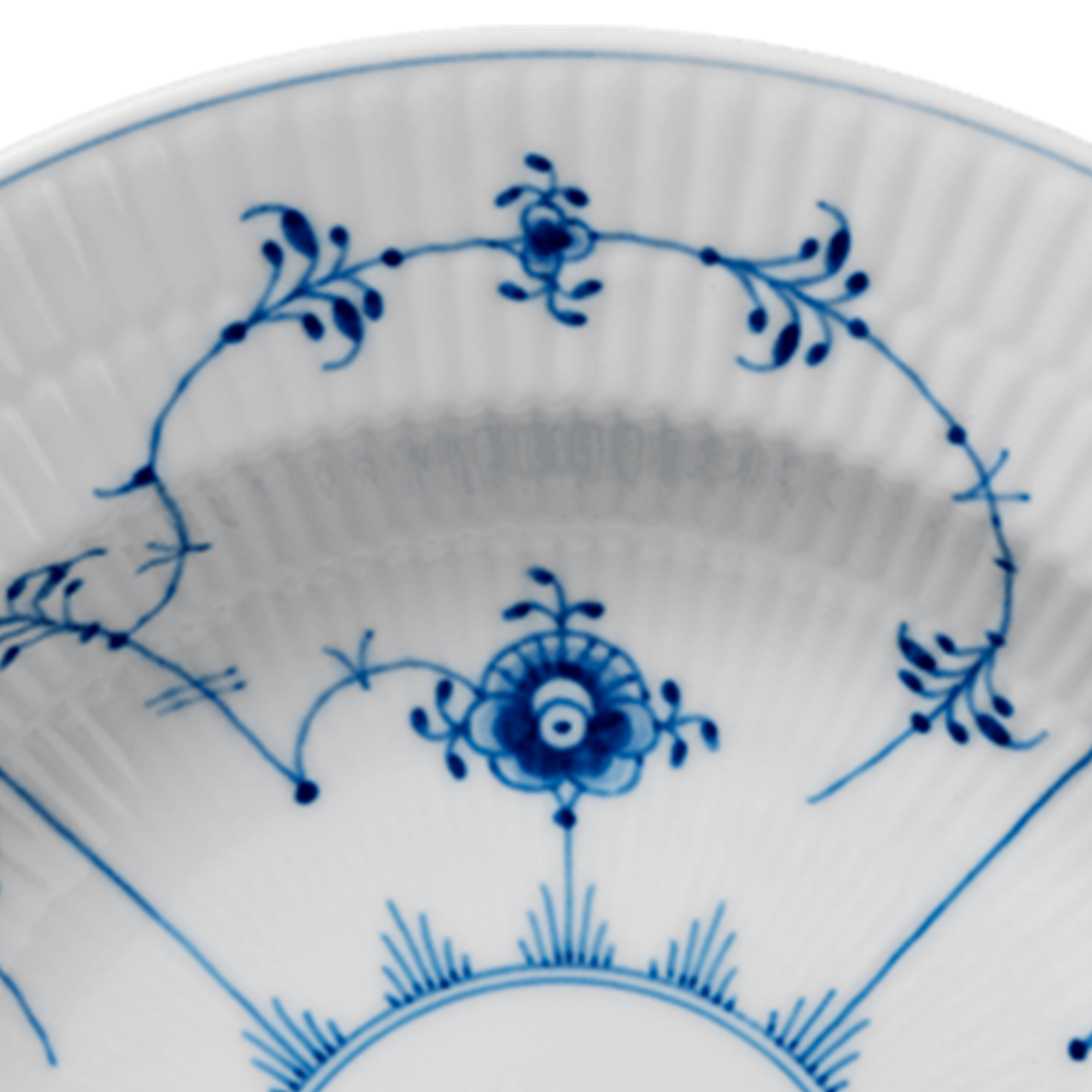 Zoom billed af Musselmalet Riflet Dyb tallerken 23 cm